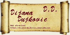 Dijana Dujković vizit kartica